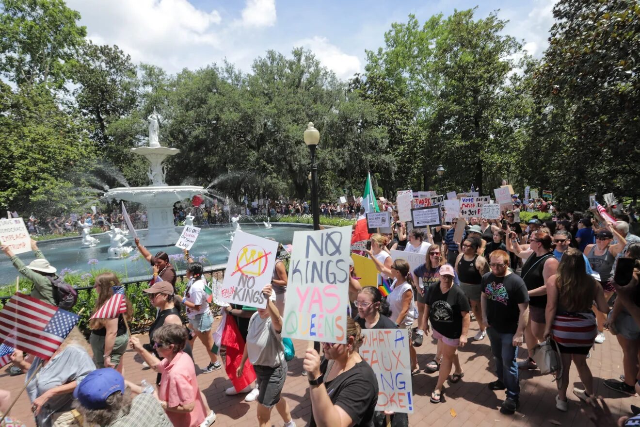 Crowd at a public demonstration